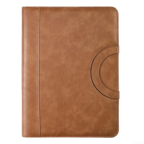 Dokumenten-Organizer für A4-Dokumente, Leder, mit integrierter Handyhalterung, ideal für Geschäftsleute, Braun Dokumenten-Organizer für A4-Dokumente, Leder, mit integrierter Handyhalterung, ideal für Geschäftsleute, Braun von FACAIIO