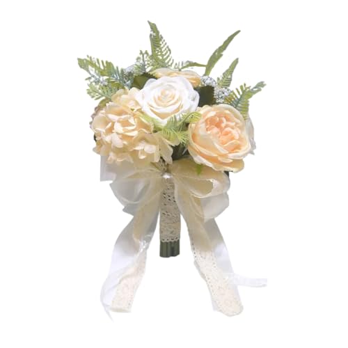 FACAIIO Künstlicher Rosenstrauß, Waldstil, Seidenblumenarrangement für Braut, Verlobung, Fotografie und Gartenzeremonie im Freien FACAIIO Künstlicher Rosenstrauß, Waldstil, Seidenblumenarrangement für Braut, Verlobung, Fotografie und Gartenzeremonie im Freien von FACAIIO