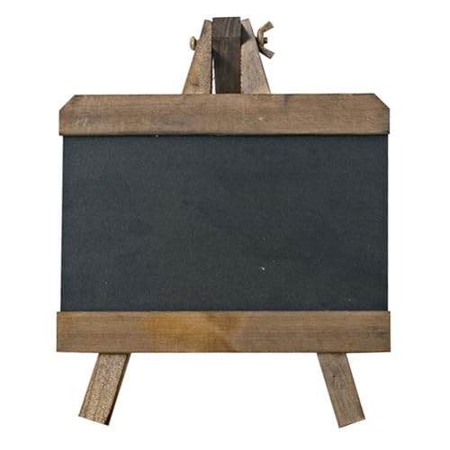 FACAIIO Stehende Kreidetafel, Schild, Holz, Tischtafel, Staffelei, wiederverwendbar, für Hochzeiten, Partys, Cafés, Restaurants, 23 x 18 cm von FACAIIO