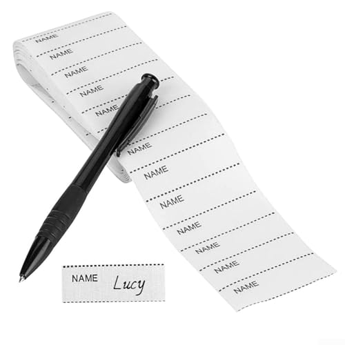Personalisierte Etiketten für Kleidung, 200 Stück, Namensschilder zum Aufbügeln, Aufkleber mit Stift Personalisierte Etiketten für Kleidung, 200 Stück, Namensschilder zum Aufbügeln, Aufkleber mit Stift von FACAIIO
