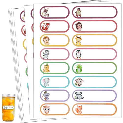128 Stück Babyflaschen-Etiketten für die Kindertagesstätte, Kinder-Namensschilder-Aufkleber, Tagesstätten-Etiketten, selbstlaminierende, wasserfeste, spülmaschinenfeste 128 Stück Babyflaschen-Etiketten für die Kindertagesstätte, Kinder-Namensschilder-Aufkleber, Tagesstätten-Etiketten, selbstlaminierende, wasserfeste, spülmaschinenfeste von FACATH