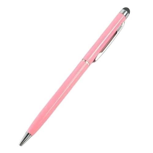 FACDEM 100 Stück 13 Farben Metall 2-in-1 Stylus Universal Kugelschreiber Custom Logo Text Gravur Büro Schule Werbung Stift Großhandel (01) von FACDEM