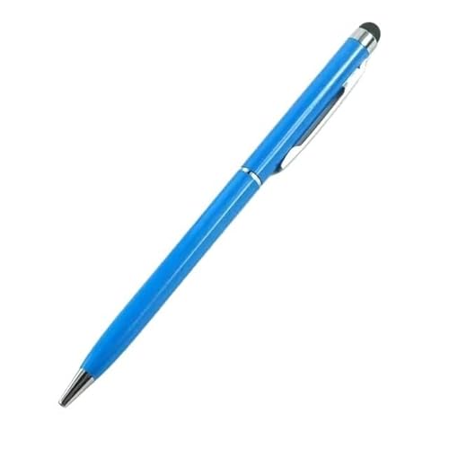 FACDEM 100 Stück 13 Farben Metall 2-in-1 Stylus Universal Kugelschreiber Custom Logo Text Gravur Büro Schule Werbung Stift Großhandel (02) von FACDEM