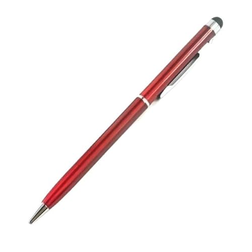 FACDEM 100 Stück 13 Farben Metall 2-in-1 Stylus Universal Kugelschreiber Custom Logo Text Gravur Büro Schule Werbung Stift Großhandel (10) von FACDEM