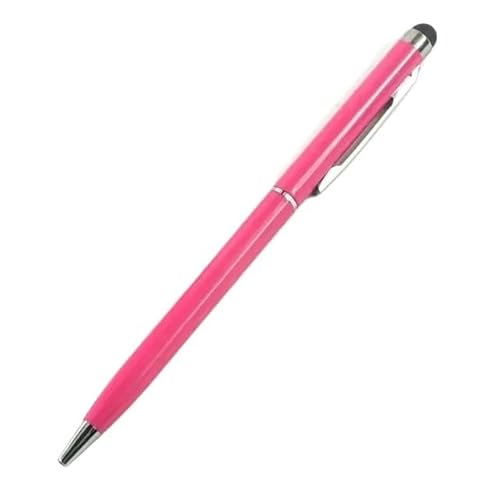 FACDEM 100 Stück 13 Farben Metall 2-in-1 Stylus Universal Kugelschreiber Custom Logo Text Gravur Büro Schule Werbung Stift Großhandel (13) von FACDEM