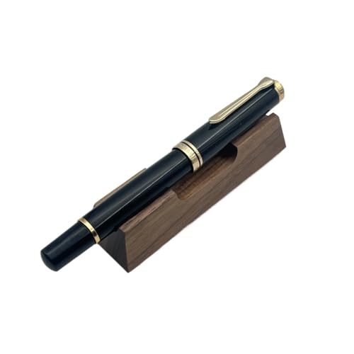 FACDEM Acryl-Kolben-Füllfederhalter, Feder F, M, B, 0,5 / ,7 mm, goldfarbener Clip, Schreiben, Büro, Geschenkstift (G, Schmidt M (0,7 mm) von FACDEM