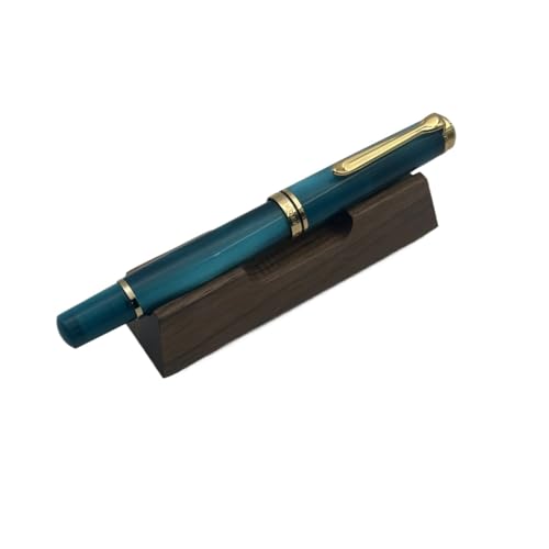 FACDEM Acryl-Kolben-Füllfederhalter, Feder: F, M, B, 0,5 / ,7 mm, 0,5 mm, goldfarbener Clip, Schreiben, Büro, Geschenkstift (J, Schmidt F (0,5 mm) von FACDEM