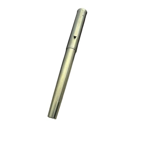 FACDEM Bunter, glatter Füllfederhalter aus Titanlegierung, Nr. 6 EF/F, weiche Feder, für Geschäftsleute, Schreiben, Geschenk mit Konverter-Stift (G,handpoliert F) von FACDEM