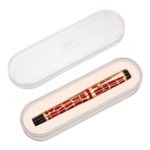 FACDEM Centennial Füllfederhalter aus Kunstharz, hohl, goldener Clip, für Business, Büro, Geschenk, Schreibwaren, Schulbedarf (gemischte Farben, M) von FACDEM