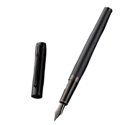 FACDEM EF/F Feder Metall Schwarzwald extra fein Geschenk Stift Büro Kalligraphie Stift Schreibstifte Signature Pen Füllfederhalter (0,38 mm-1) von FACDEM