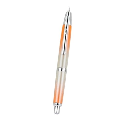 FACDEM Füllfederhalter, einziehbare EF/F-Spitze, Metall mit Clip, Schreibwaren, Schulbedarf, Schreibwaren, PK A1, A2 (Grün, F) von FACDEM