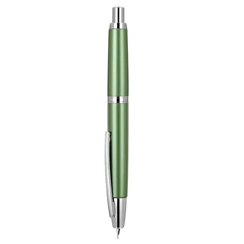 FACDEM Füllfederhalter, einziehbare EF/F-Spitze, Metall mit Clip, Schreibwaren, Schulbedarf, Schreibwaren, PK A1, A2 (transparent, EF) von FACDEM