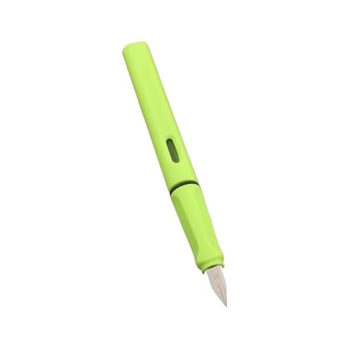 FACDEM Füllfederhalter aus Kunststoff, EF/F-Spitze, matt, fluoreszierend, Grün, Schreibwaren, Schule, Bürobedarf, Tintenstifte (02, F-Schreibspitze), 1 Stück von FACDEM