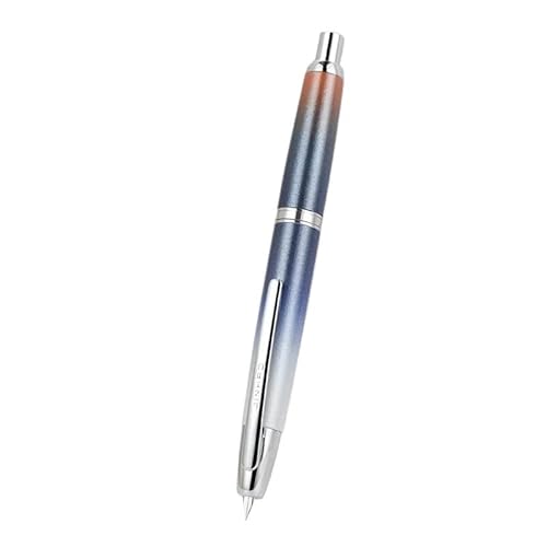 FACDEM Füllfederhalter aus Metall, Perlblau, Rotgold, Muster-Design, EF F, Schreibtinte, Stifte, Schulbedarf, Stifte, Geschenke (17, F (0,5 mm) von FACDEM