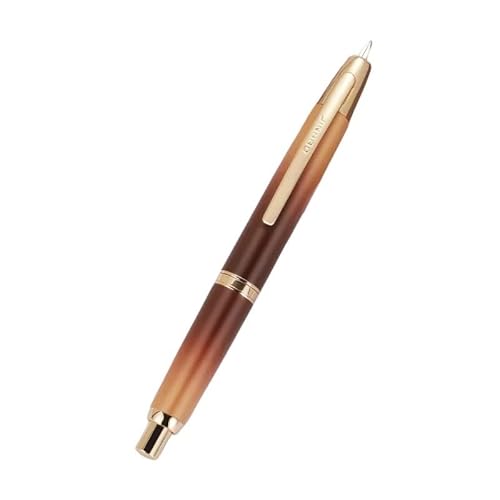 FACDEM Füllfederhalter aus Metall, Perlblau, Rotgold, Muster-Design, EF F, Schreibtinte, Stifte, Schulbedarf, Stifte, Geschenke (22, EF (0,4 mm)) von FACDEM