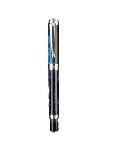 FACDEM Glatter magnetischer Füllfederhalter, Hartgummi/Ebonit, PEEK-Material, limitiertes Harz, Schrödinger S, Cat/Bock Pen Feder (D,Kölner Dom-F) von FACDEM