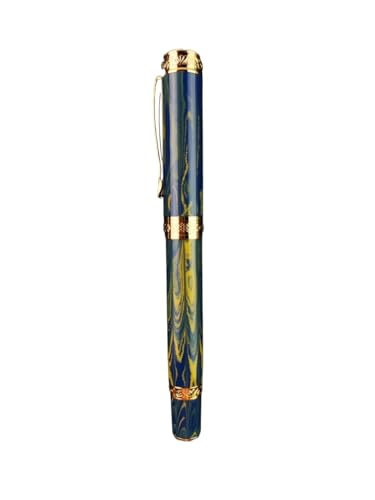 FACDEM Glatter magnetischer Füllfederhalter, Hartgummi/Ebonit, PEEK-Material, limitiertes Harz, Schrödinger S, Cat/Bock Pen Feder (F,BOCK F) von FACDEM