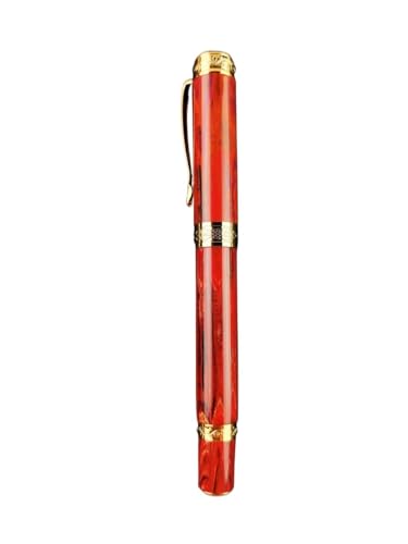 FACDEM Glatter magnetischer Füllfederhalter, Hartgummi/Ebonit, PEEK-Material, limitiertes Harz, Schrödinger S, Cat/Bock Pen Feder (I, Kölner Dom-F) von FACDEM