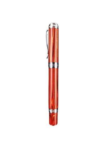 FACDEM Glatter magnetischer Füllfederhalter, Hartgummi/Ebonit, PEEK-Material, limitiertes Harz, Schrödinger S, Cat/Bock Pen Feder (J,BOCK F) von FACDEM