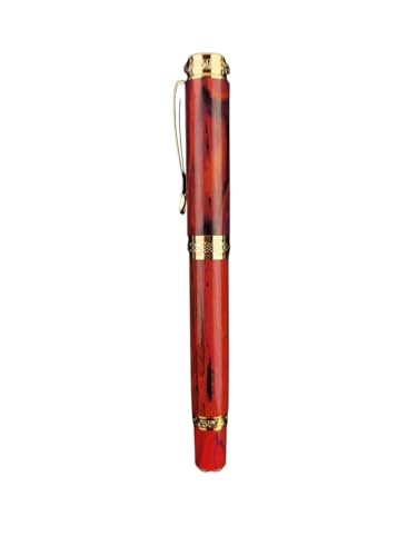 FACDEM Glatter magnetischer Füllfederhalter, Hartgummi/Ebonit, PEEK-Material, limitiertes Harz, Schrödinger S, Cat/Bock Pen Feder (L, BOCK EF) von FACDEM