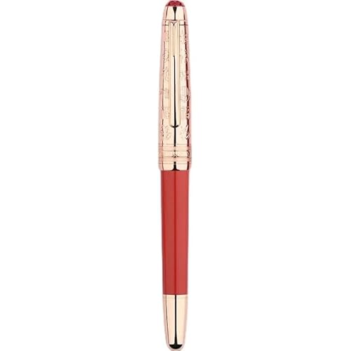 FACDEM Kugelschreiber, Rotgold, feine Spitze, rot, Glücksbrief, limitierte Geschenkbox, für Erwachsene, Studenten, Schreiben, Praxis, Tinte (rot) von FACDEM