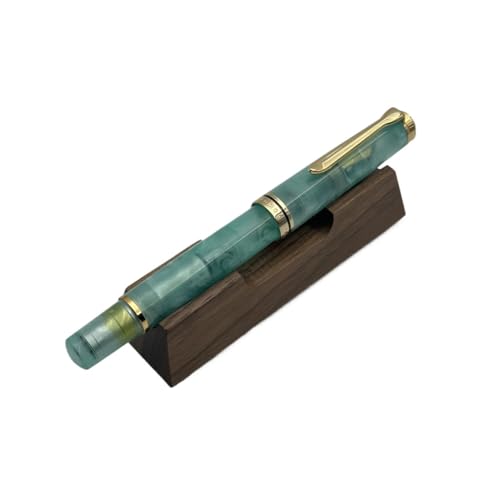 FACDEM Limited Pen Acryl-Kolben-Füllfederhalter, Feder F, M, B, 0,5, ,7 mm, 0,0 mm Spitze, goldener Clip, Schreiben, Büro, Geschenkstift (C,Schmidt M (0,7 mm)) von FACDEM