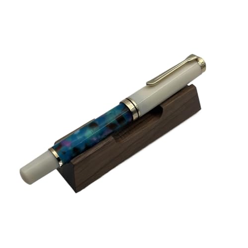 FACDEM Limited Pen Acryl-Kolben-Füllfederhalter, Feder F, M, B, 0,5, ,7 mm, 0,0 mm Spitze, goldener Clip, Schreiben, Büro, Geschenkstift (L, Schmidt F (0,5 mm) von FACDEM