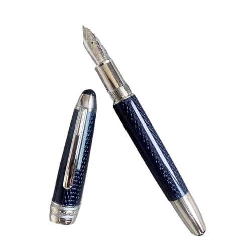 FACDEM Luxus-Füllfederhalter, blaue und schwarze Farbe, M-Feder, Business, niedliches Schreiben, Geschenke, Stift (I) von FACDEM