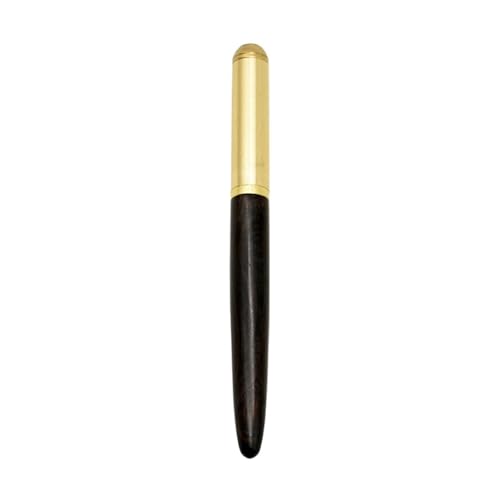 FACDEM Retro Füllfederhalter aus Holz, Bronze, 0,5 mm, luxuriös, für Büro, Geschäft, Schreiben, Kunst, Kalligraphie, Stifte, Büro, Schreibwaren, Geschenk, Tintenstift, Weiß von FACDEM
