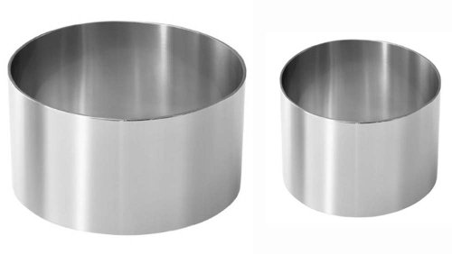 FACKELMANN 48176, Dessertringe, 2 Stück, Ø ca. 6,5 cm und ca. 7,5 cm, Edelstahl FACKELMANN 48176, Dessertringe, 2 Stück, Ø ca. 6,5 cm und ca. 7,5 cm, Edelstahl von FACKELMANN