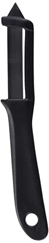FACKELMANN Spargelschäler Weltmeister 18cm, Kunststoff, Schwarz, 26 x 17 x 18,5 cm von FACKELMANN