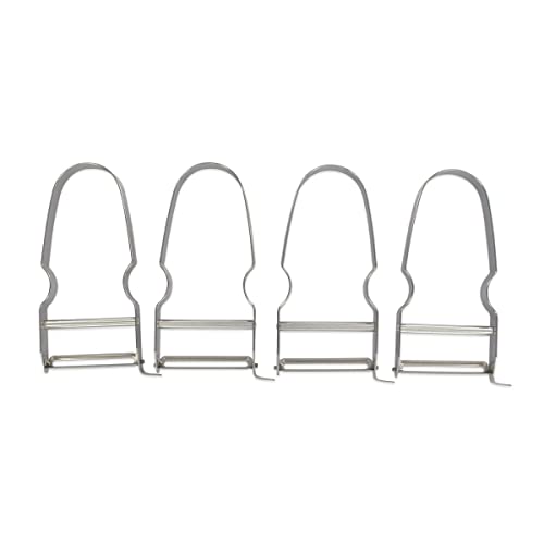 FM Professional 21729 Gemüseschäler, 4 Stück Gemüseschäler, Sparschäler, Gemüseschäler, Edelstahl, Silber, 11,5 x 6 cm FM Professional 21729 Gemüseschäler, 4 Stück Gemüseschäler, Sparschäler, Gemüseschäler, Edelstahl, Silber, 11,5 x 6 cm von FACKELMANN