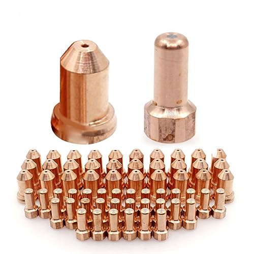 60 stücke PT-80 PT80 IPT-80 Plasmaschneidbrenner Verbrauchsmaterialien Elektrode 52558 Düse 51311 P1.2 Spitze 1,2 mm, Kupfer von FACULX