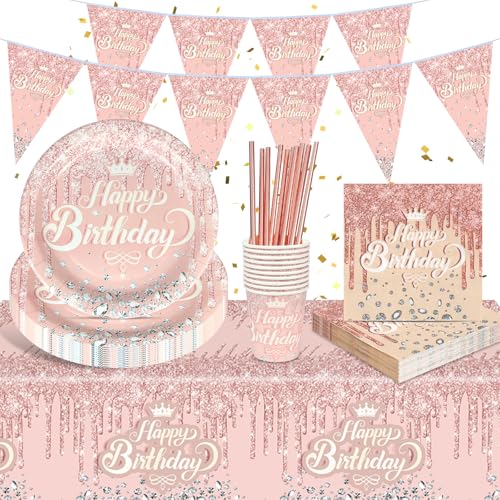 FAELNK Partygeschirr Set Pappteller Kindergeburtstag Pappteller Tassen Servietten Tischdecke Banner Strohhalme für Jungen Mädchen Party Kindergeburtstag Deko 10 Gäste FAELNK Partygeschirr Set Pappteller Kindergeburtstag Pappteller Tassen Servietten Tischdecke Banner Strohhalme für Jungen Mädchen Party Kindergeburtstag Deko 10 Gäste von FAELNK