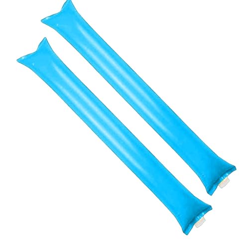 FAGELAXUDN 2pcs Aufblasbare Jubelstöcke, Aufblasbare Stöcke aus Kunststoff für Sportveranstaltungen. Laute Cheerleading-Stöcke Geeignet für Olympische Spiele und Konzertunterstützung (Blau) von FAGELAXUDN