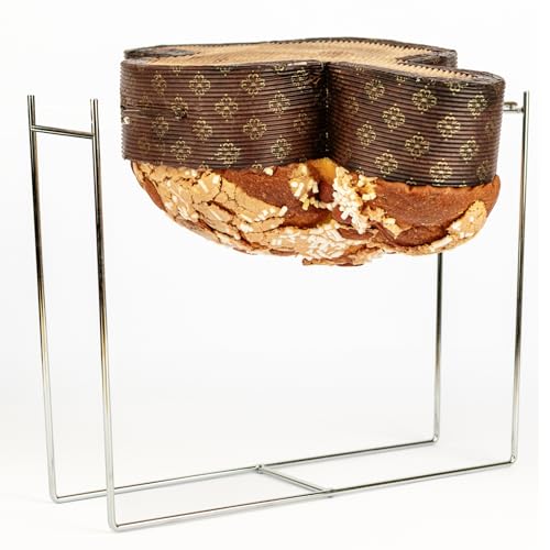 Halterung für Panettone-Nadeln, Taube und andere Hefen bis zu 1 kg, Panettone-Eisen aus verchromtem Stahl, einfach zu bedienen, 28 x 8 x 23 cm, zur Verwendung mit Panettonegabel Halterung für Panettone-Nadeln, Taube und andere Hefen bis zu 1 kg, Panettone-Eisen aus verchromtem Stahl, einfach zu bedienen, 28 x 8 x 23 cm, zur Verwendung mit Panettonegabel von FAH FAMILY AT HOME
