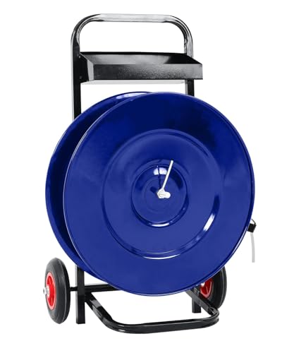 Hochwertiger robuster Umreifungswagen – Stahlspender in Industriequalität für 24,1 cm - 39,9 cm PET-Spulen - 50 Packschnallen gratis Hochwertiger robuster Umreifungswagen – Stahlspender in Industriequalität für 24,1 cm - 39,9 cm PET-Spulen - 50 Packschnallen gratis von FAHKNS