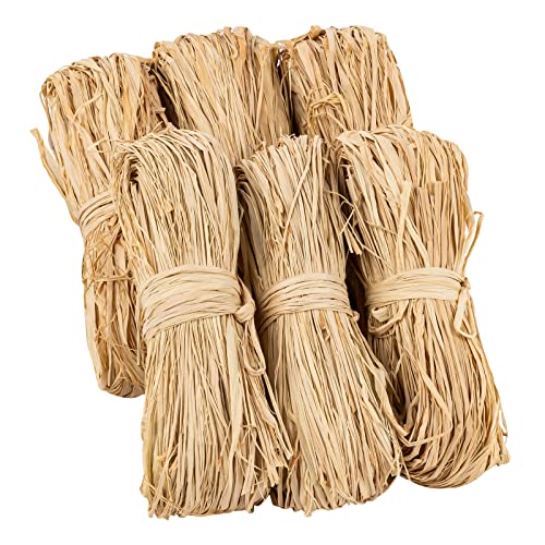 FAINCA Bast Raffia Naturbast, 6 Stück 300g Natur Raffiabast Bastband, Natur Bindebast, Naturseil Geschenkband, Naturfaser Bastband, zum Basteln, Dekoration, Weben, Floristen, Garten FAINCA Bast Raffia Naturbast, 6 Stück 300g Natur Raffiabast Bastband, Natur Bindebast, Naturseil Geschenkband, Naturfaser Bastband, zum Basteln, Dekoration, Weben, Floristen, Garten von FAINCA