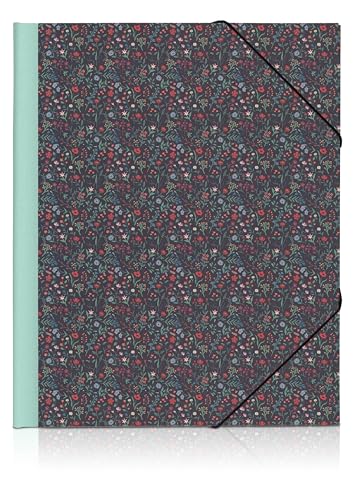 Eckspannmappe Midnight Flowers, A4 von FAIRklemmt