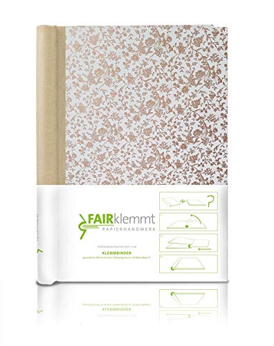 FAIRklemmt Klemmbinder Goldblumenranke Naturleinen, A4, Schwarz FAIRklemmt Klemmbinder Goldblumenranke Naturleinen, A4, Schwarz von FAIRklemmt