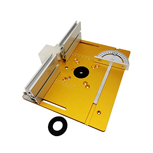 FAJIA Set mit 3 Frästisch-Einlegeplatten, Aluminiumlegierung, Holzfräsen, Flip-Board, Schneidemaschine, Gravur-Hilfswerkzeug mit Gehrungslehre, Tischsäge, Holzbearbeitungsbänken FAJIA Set mit 3 Frästisch-Einlegeplatten, Aluminiumlegierung, Holzfräsen, Flip-Board, Schneidemaschine, Gravur-Hilfswerkzeug mit Gehrungslehre, Tischsäge, Holzbearbeitungsbänken von FAJIA