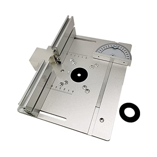 FAJIA Set mit 3 Frästisch-Einlegeplatten, Aluminiumlegierung, Holzfräsen, Flip-Board, Schneidemaschine, Gravur-Hilfswerkzeug mit Gehrungslehre, Tischsäge, Holzbearbeitungsbänken FAJIA Set mit 3 Frästisch-Einlegeplatten, Aluminiumlegierung, Holzfräsen, Flip-Board, Schneidemaschine, Gravur-Hilfswerkzeug mit Gehrungslehre, Tischsäge, Holzbearbeitungsbänken von FAJIA