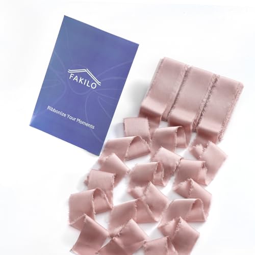 FAKILO Seidenband 3,8 CM x 15 Meter, Rosa Satin-Seidenbänder zum Verpacken von Geschenken, Babypartys, Hochzeiten, Geburtstagen, Brautsträußen, Weihnachtsdeko FAKILO Seidenband 3,8 CM x 15 Meter, Rosa Satin-Seidenbänder zum Verpacken von Geschenken, Babypartys, Hochzeiten, Geburtstagen, Brautsträußen, Weihnachtsdeko von FAKILO