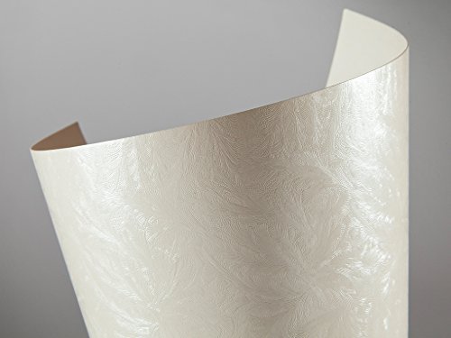 20 FALAMBI Premiumkarton Frost - perlweiß, Papier 220 g/m², bedruckbar, metallic Karton, durchgefärbt von FALAMBI