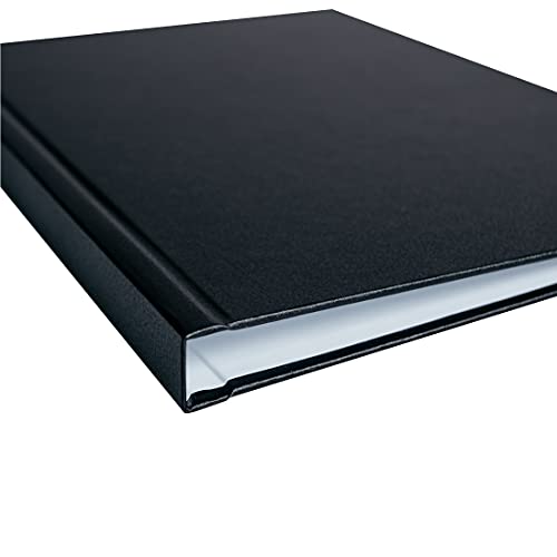 Buchbindemappen, Thermo Bindemappe, Hardcover DIPLOMAT MODERN (schwarz, 6 mm (25-50 Blatt)) von FALAMBI