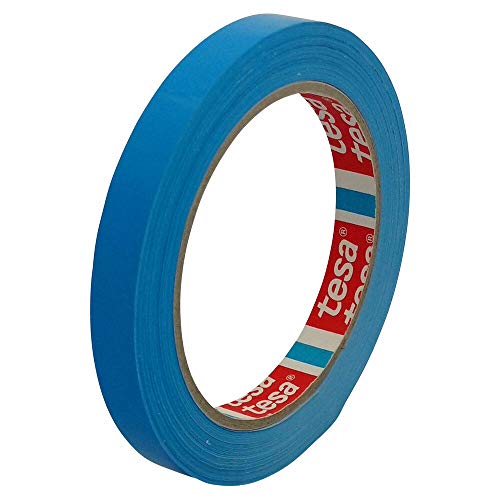 Klebeband Markierungsband tesa 62204 sPVC, Nachfolger von 4204, 12mmx66m, blau/Ideal für Tischabroller und Beutelverschlußmaschinen von FALAMBI