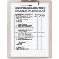 FALKEN Klemmbrett PURE Raw 22001600000F DIN A4 grau Karton, 1 St. von FALKEN