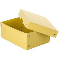 FALKEN PURE Aufbewahrungsbox 1250 Blatt pastellgelb 18,0 x 25,0 x 10,0 cm von FALKEN