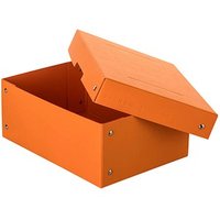 FALKEN PURE Aufbewahrungsbox 1250 Blatt pastellorange 18,0 x 25,0 x 10,0 cm von FALKEN