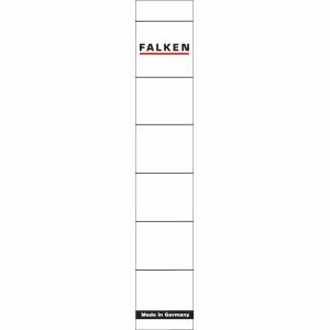 Falken 10 x Einsteck-Rückenschilder 30x190mm VE=10 Stück weiß von FALKEN
